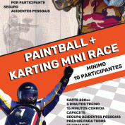 Paquete de paintball y karting